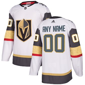NHL Men adidas Vegas Golden Knights White Away Authentic Customized Jersey